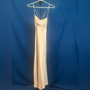 Wilfred Mauve Satin Slip Dress